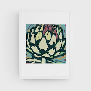 Artichoke Art Print, Artichoke Artwork, Gift For Artichoke Lover, Artichoke Wall Decor by able6 image 5