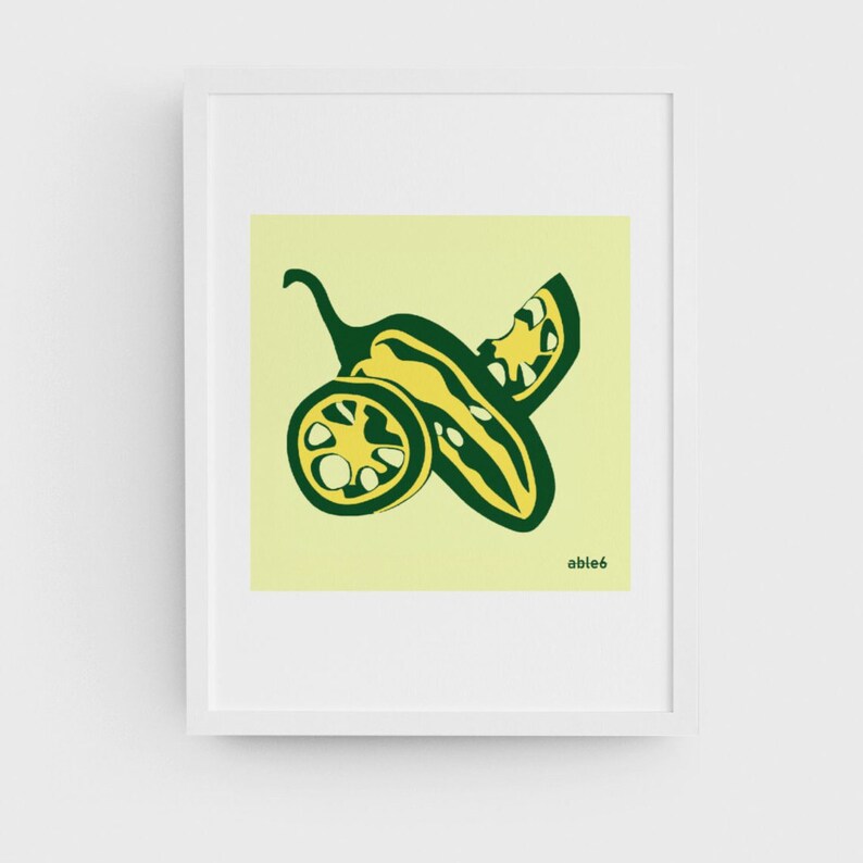 Cucumber, Cauliflower, Red Onion, Carrot, Radish, Turnip, Okra, Green Beans. Mustard Greens Art Print, Artwork, Pickling Veggies Art able6 image 9