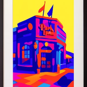 Park Lane Tavern Fredericksburg VA Art Print - 11 x 14 Inches - Unframed