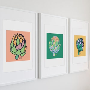 Artichoke Art Print, Artichoke Artwork, Gift For Artichoke Lover, Artichoke Wall Decor by able6 image 1