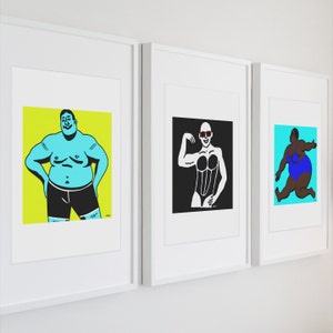 Body Positivity Art For Gay Men, Queer Print