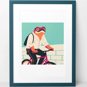 cycling frog print