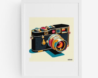 Vintage Camera Art Print: Leica