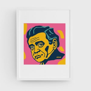 Johnny Cash Portrait Art Print, Limited Edition, Walk The Line, UNFRAMED by able6