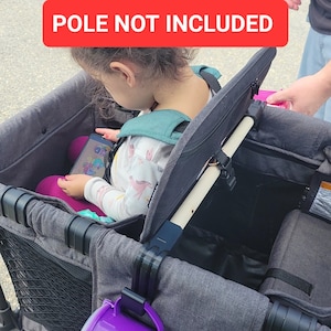 DIY Bus-style Brackets ( Pole Not Included) Wonderfold W-Series/Wagonsfold L-Series/Rainbow Baby/Joymor