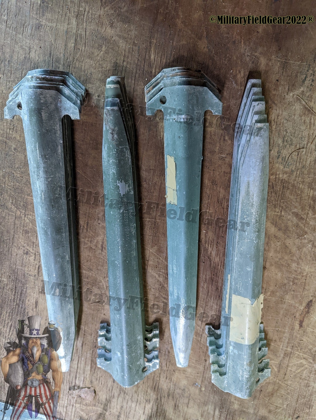 Lot of 16 Military Surplus USED Tent Stakes Camping Aluminum Anchor Stakes Etsy