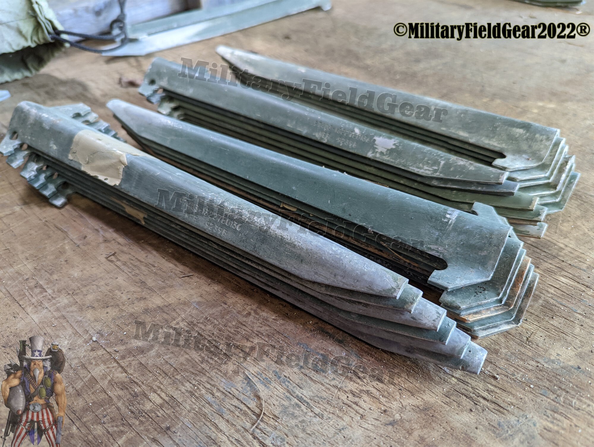 Lot of 16 Military Surplus USED Tent Stakes Camping Aluminum Anchor Stakes Etsy