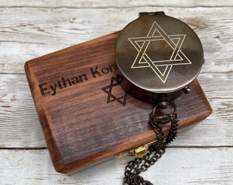 KOMPASS, Bar, Bat Mitzwah Geschenk, kundenspezifischer Kompass, personalisierter Kompass, gravierter Kompass, benutzerdefinierter Kompass, Weihnachtsgeschenk, Jubiläumsgeschenk