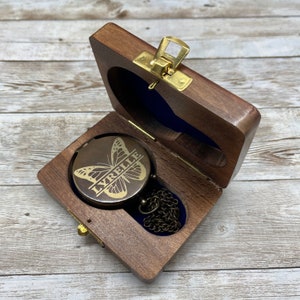 Personalized Compass, Engraved Compass, Custom Compass, Functional Compass, Fathers Day Gift, Anniversary Gift, Groomsmen Gift
