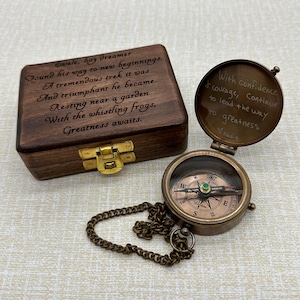 KOMPASS, kundenspezifischer Kompass, personalisierter Kompass, gravierter Kompass, benutzerdefinierter Kompass, funktionaler Kompass, Weihnachtsgeschenk, Jubiläumsgeschenk