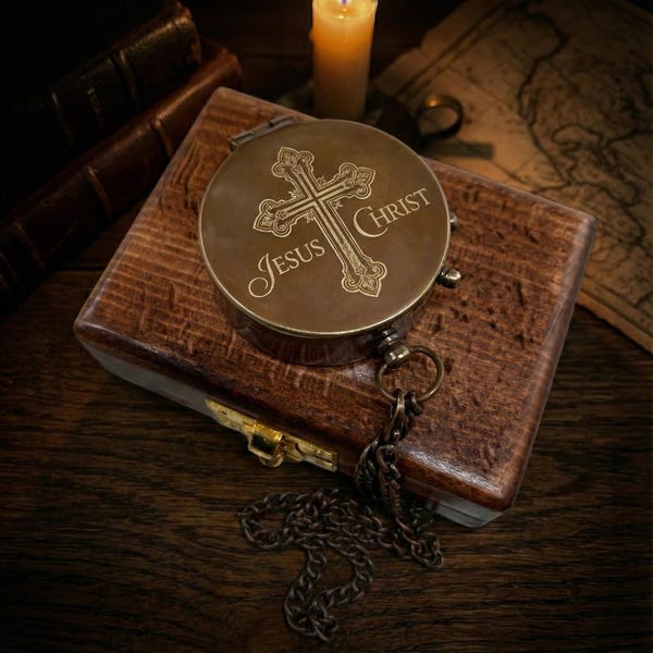 Anpassbarer Kompass mit personalisierter Nachricht - Perfekt für Reisende und Entdecker