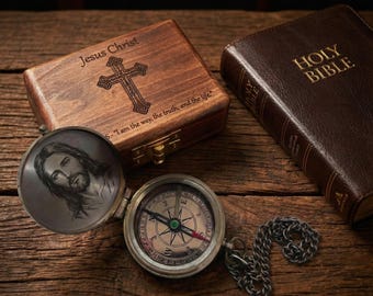COMPASS, Customized Compass, Personalized Compass, Engraved Compass, Custom Compass, Functional Compass, Christmas Gift, Anniversary Gift