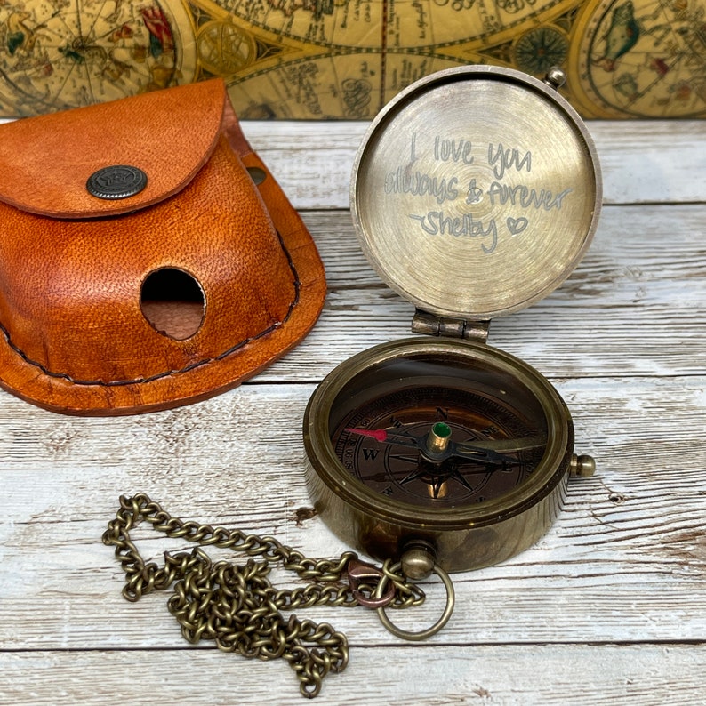 Custom Compass, Engraved Compass, Personalized Compass, Functional ...