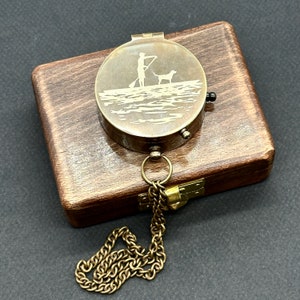 Brújula personalizada, Brújula grabada, Brújula personalizada, Brújula funcional, Regalo del Día del Padre, Regalo de aniversario, Regalo de padrinos