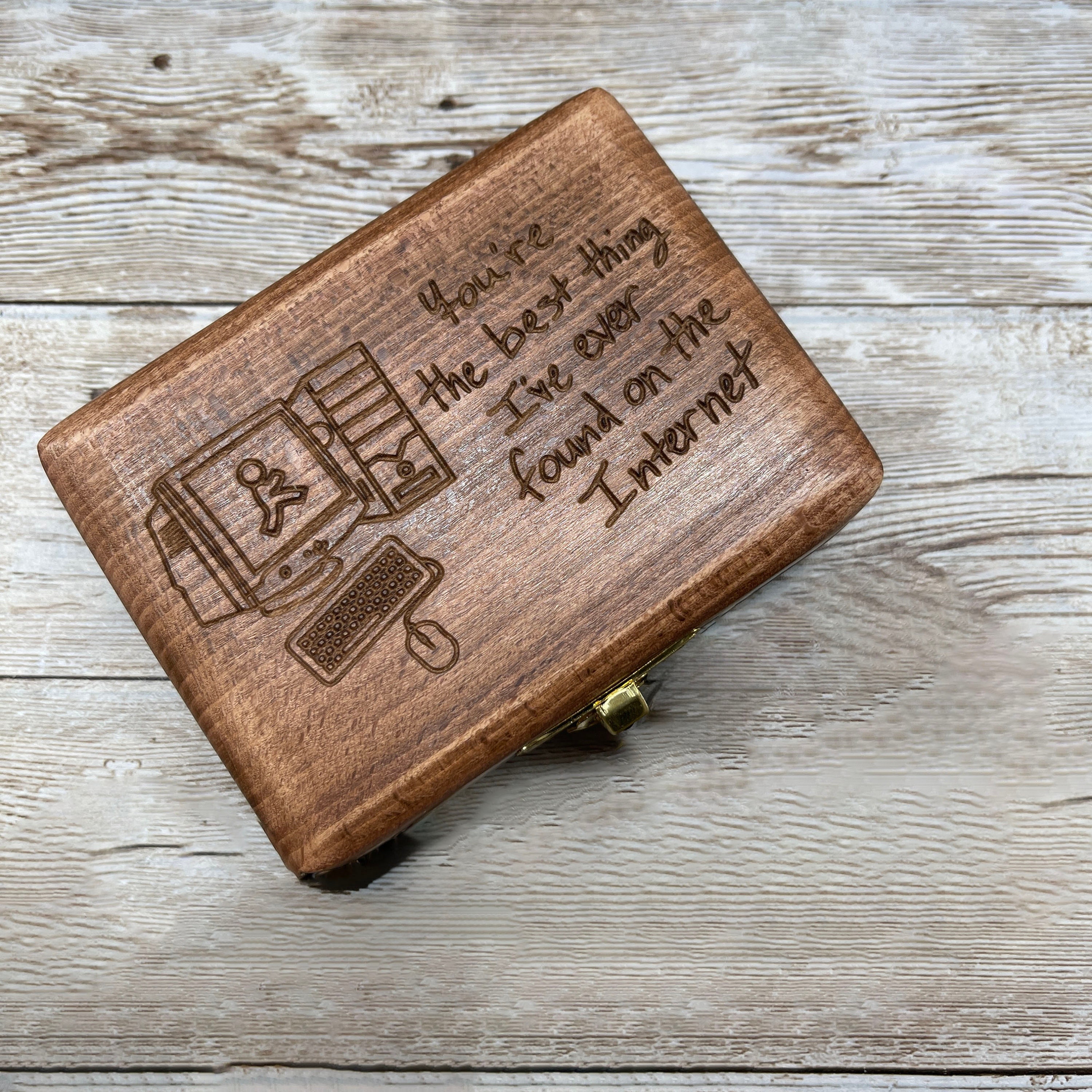 Compass Box, Vintage Empty Wooden Box, Box for 2 Inch Compass, Custom ...