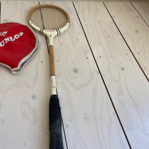 Vintage Grays of Cambridge Tiger - Wooden Squash Racket 27 Vintage Grays of Cambridge Tiger - Wooden Squash Racket 27