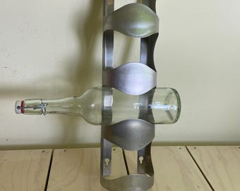 jufhamvintage- vintage Ikea stainless steel wine rack Vurm