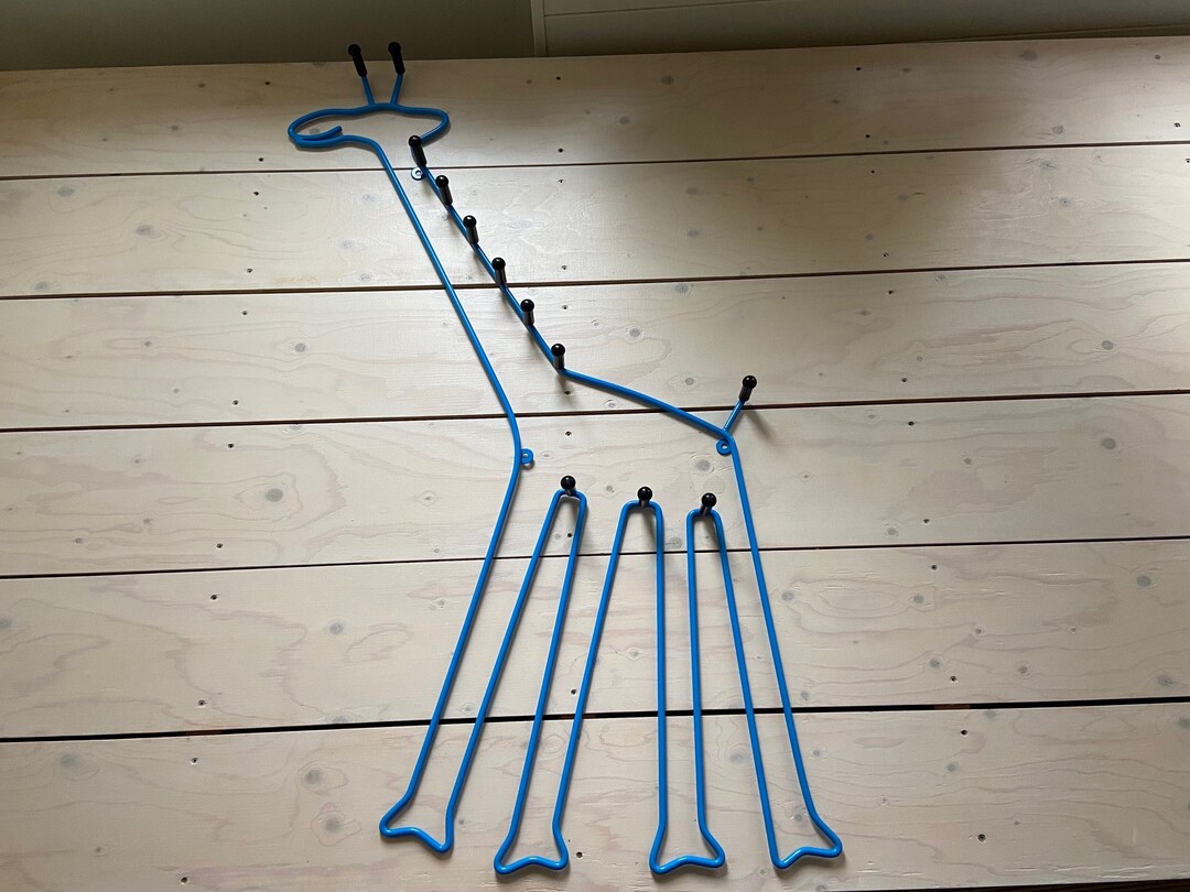 Jufhamvintage Vintage Ikea Blue Giraffe Coat Rack Etsy