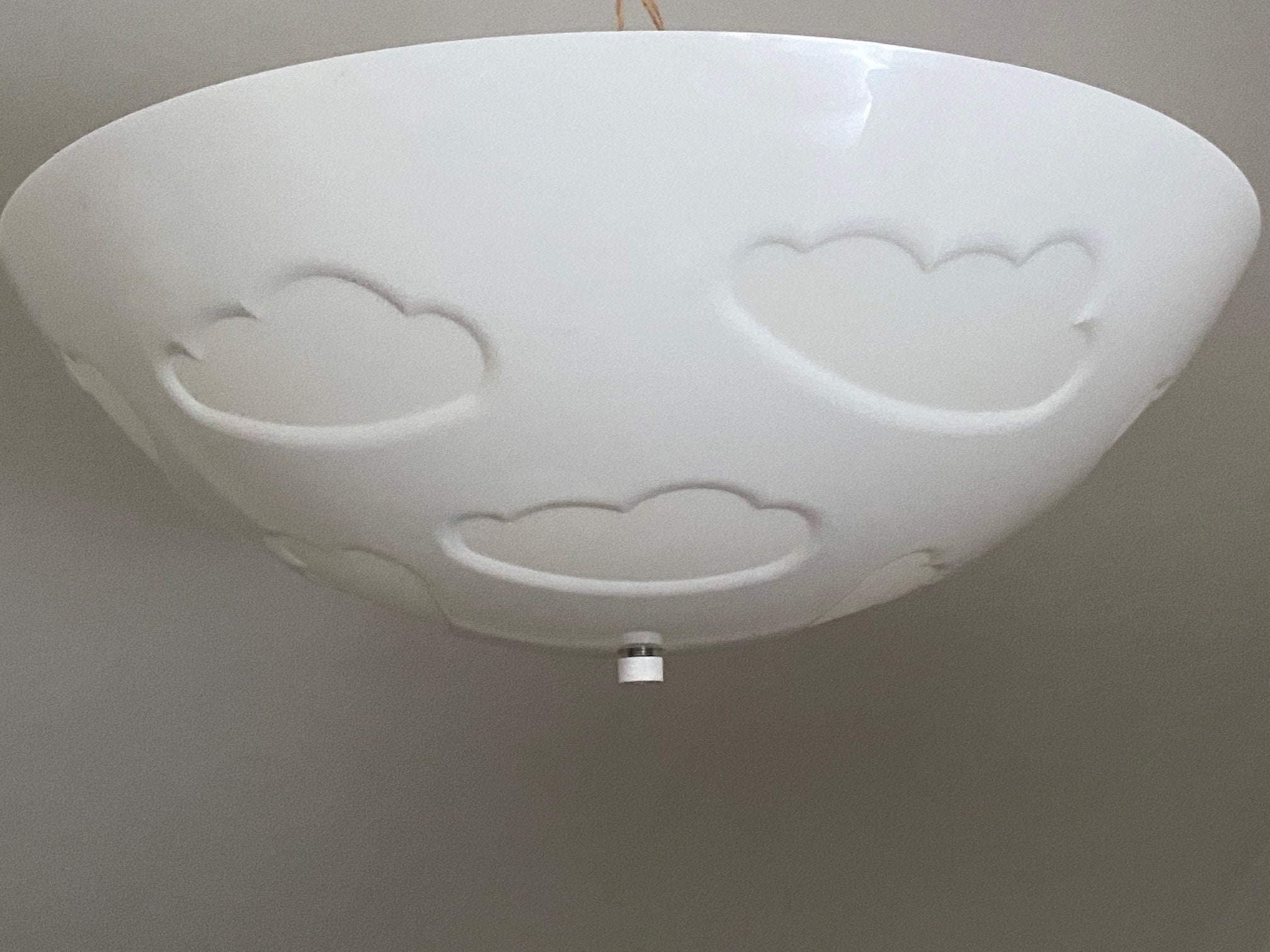 Vintage IKEA Skojig Cloud Lamp - 90s White Ceiling Light
