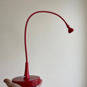 Jufhamvintage- Vintage IKEA Jansjo Desk Lamp - red reading lamp with a flexible goose neck-  Designers Efverlund / Jelinek for Ikea