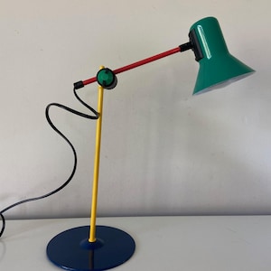 jufhamvintage- Massive/ Veneta Lumi  Memphis style table lamp-postmodern design-  Space age desk lamp