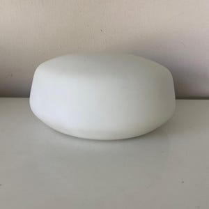 1960s Milk Glass Ceiling Lamp - Mid Century Plafonnière