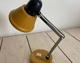 jufhamvintage - Lámpara de mesa vintage de metal - Lámpara de pared de los años 60 de estilo industrial