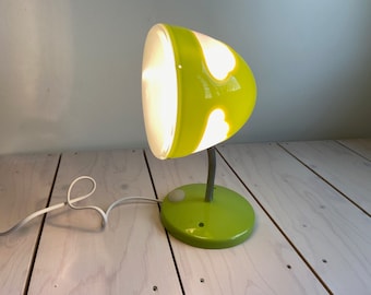 Vintage Ikea Skojig Cloud Lamp: Green & White Desk/Wall Lamp