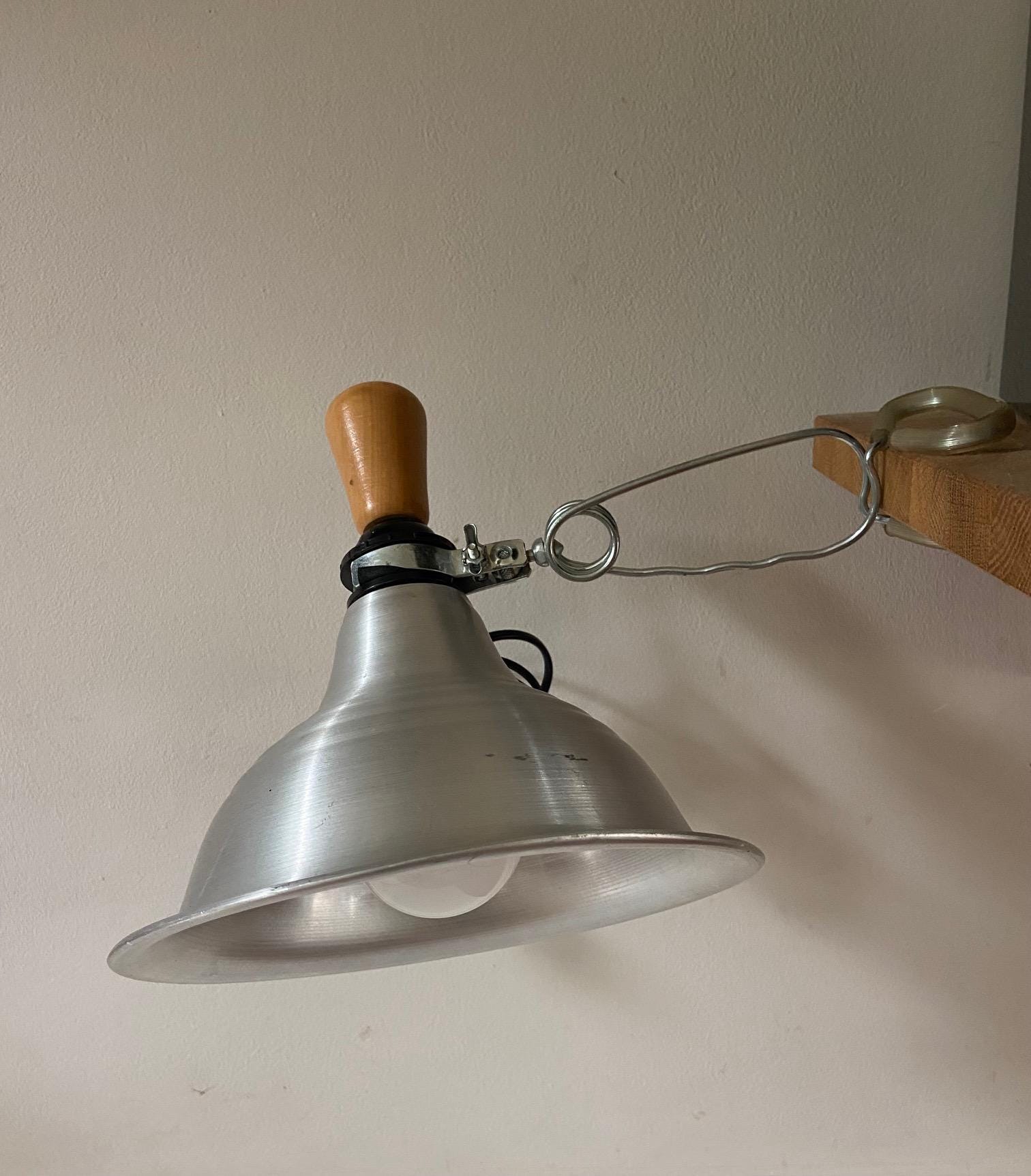 Vintage IKEA Daraf Clamp Lamp: 90s Scandinavian Bedside Reading