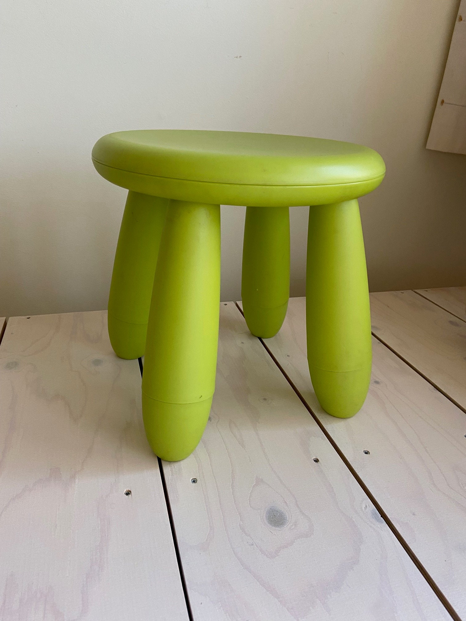 Ikea Mammut Green Plastic Stool - Etsy