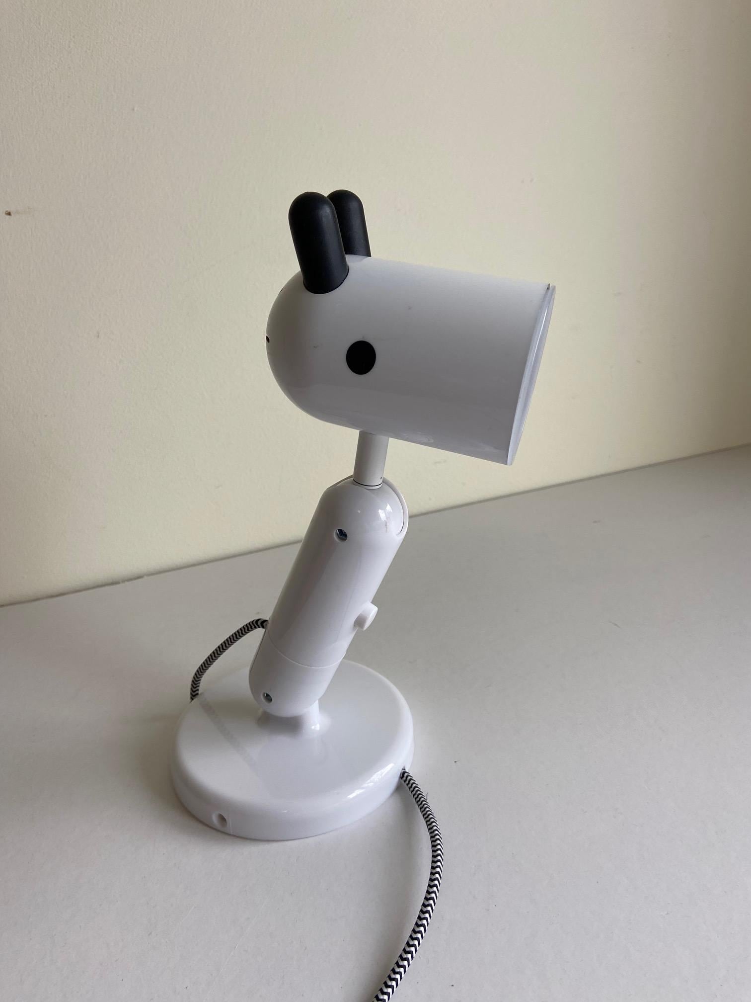 jufhamvintage- Ikea white children's room bedside lamp, night light, giraffe IKEA Krux- table lamp or wall lamp- Monika Mulder