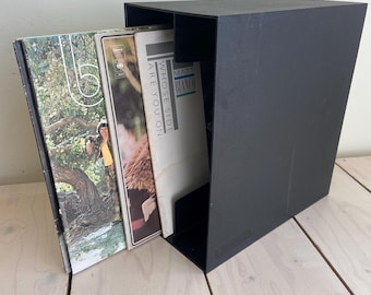 jufhamvintage- Vintage LP storage Box- 70s Boa Inter Holland Vinyl Record Holder