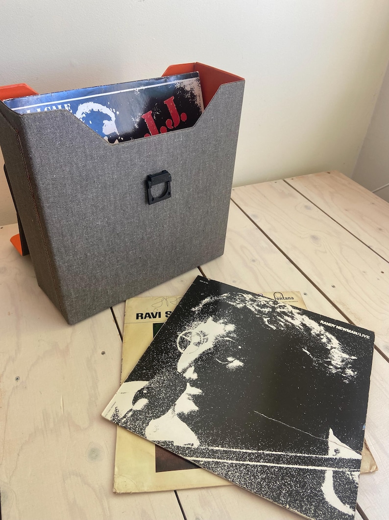 Vintage Boa Inter Holland LP Vinyl Record Case – Grey 70s 33 RPM ...