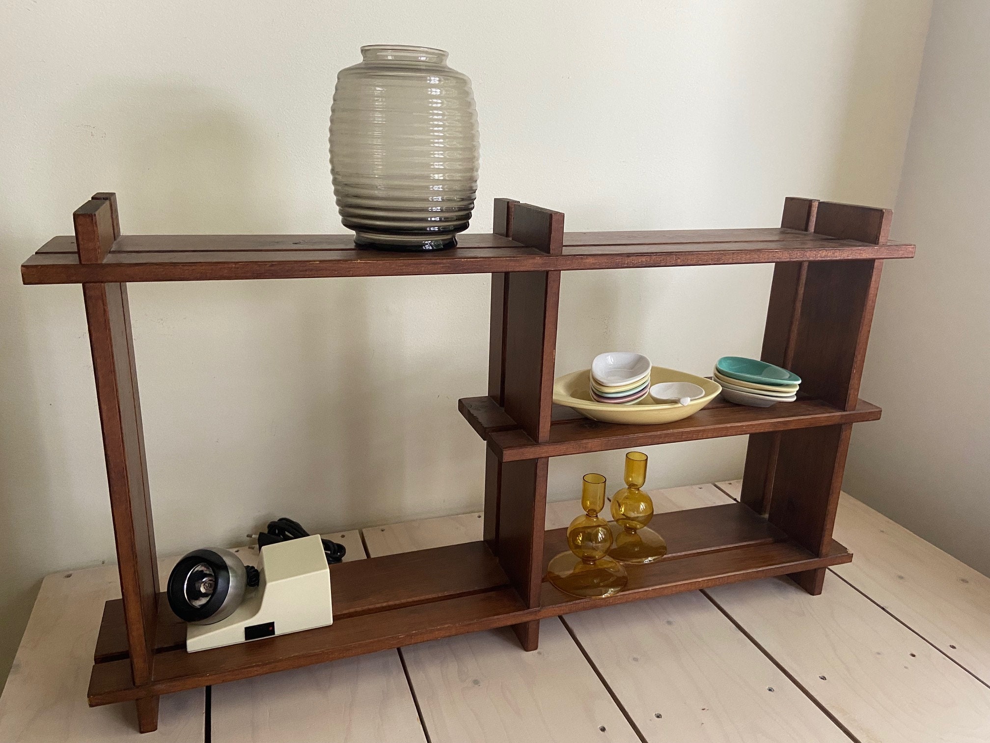 Jufhamvintage Vintage Pine Wall Shelf 70s Wall Rack Etsy