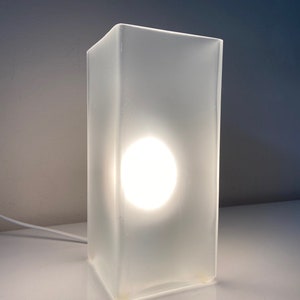 Vintage IKEA Grono Frosted Glass Table Lamp - 2000s Contemporary Mood Light