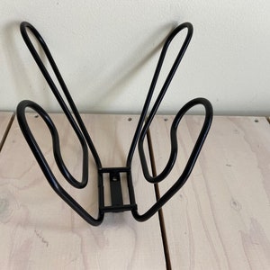 Vintage Ikea Frän Coat Rack - 80s Black Metal Coat Hanger