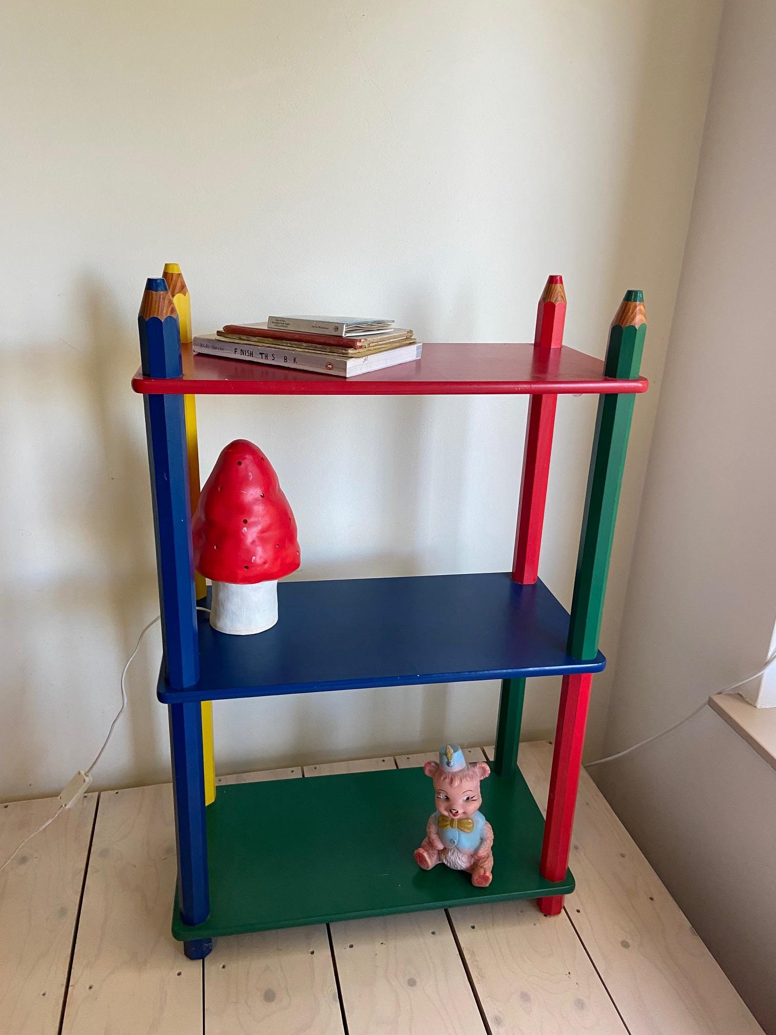 Jufhamvintage- 80s Pencil Bookcase After a Pierre Sala Design