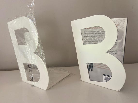 Vintage IKEA Billy Bookends - 90s Metal Bookends - Set of 2