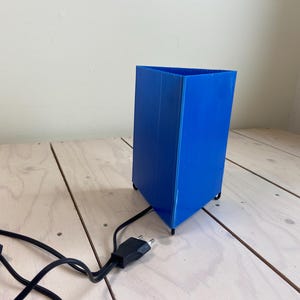 Vintage Ikea B9709 Blue Plastic Tripod Desk Lamp – 90s Design- Ikea Collectables