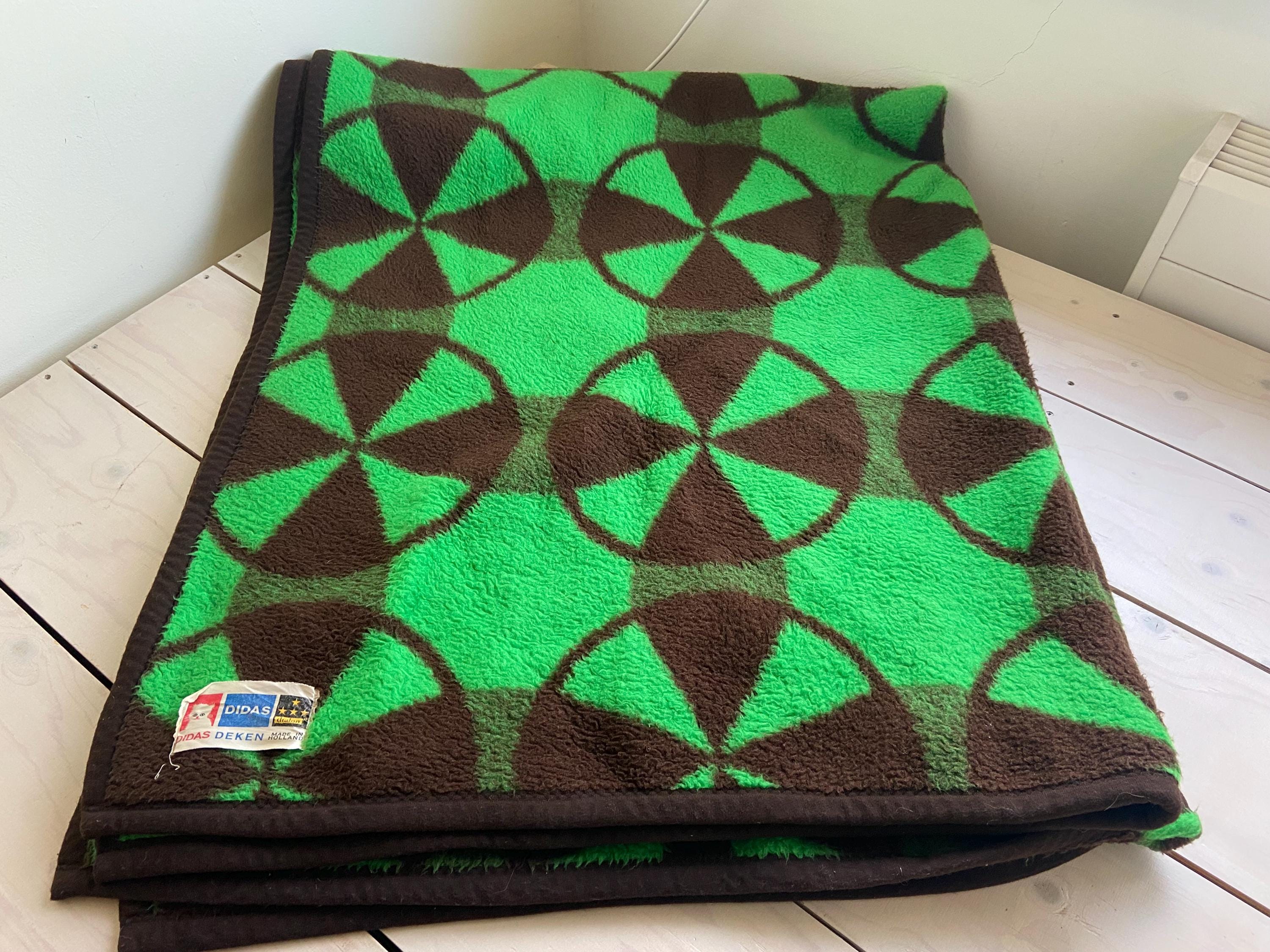 Jufhamvintage- Vintage Single Bed Blanket- Didas Holland 70s