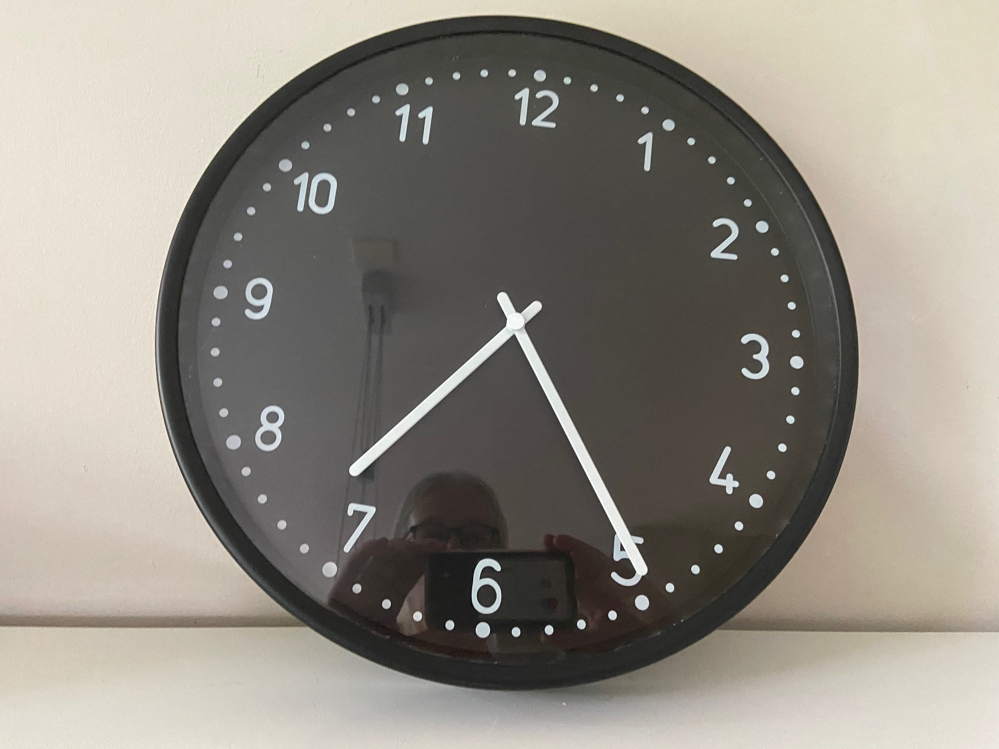 Jufhamvintage- Reloj de pared silencioso Ikea Bondis Reloj de