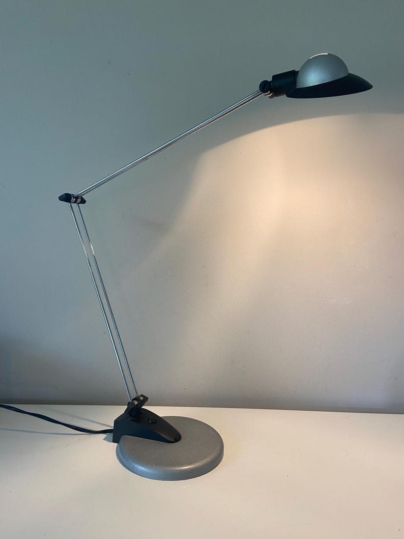 Jufhamvintage- Vintage desk lamp- 80s Massive for Hema table lamp- Space Age Design- Holland image 9