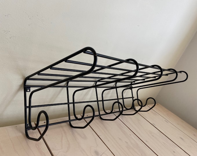 Jufhamvintage- Vintage Ikea Coat Rack Fran- 80s Metal Coat Rack- Black ...