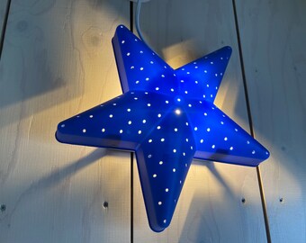 Een goede vriend Speciaal Leonardoda Jufhamvintage Vintage Ikea Wall Lamp Blue Star Smila Stjarna - Etsy