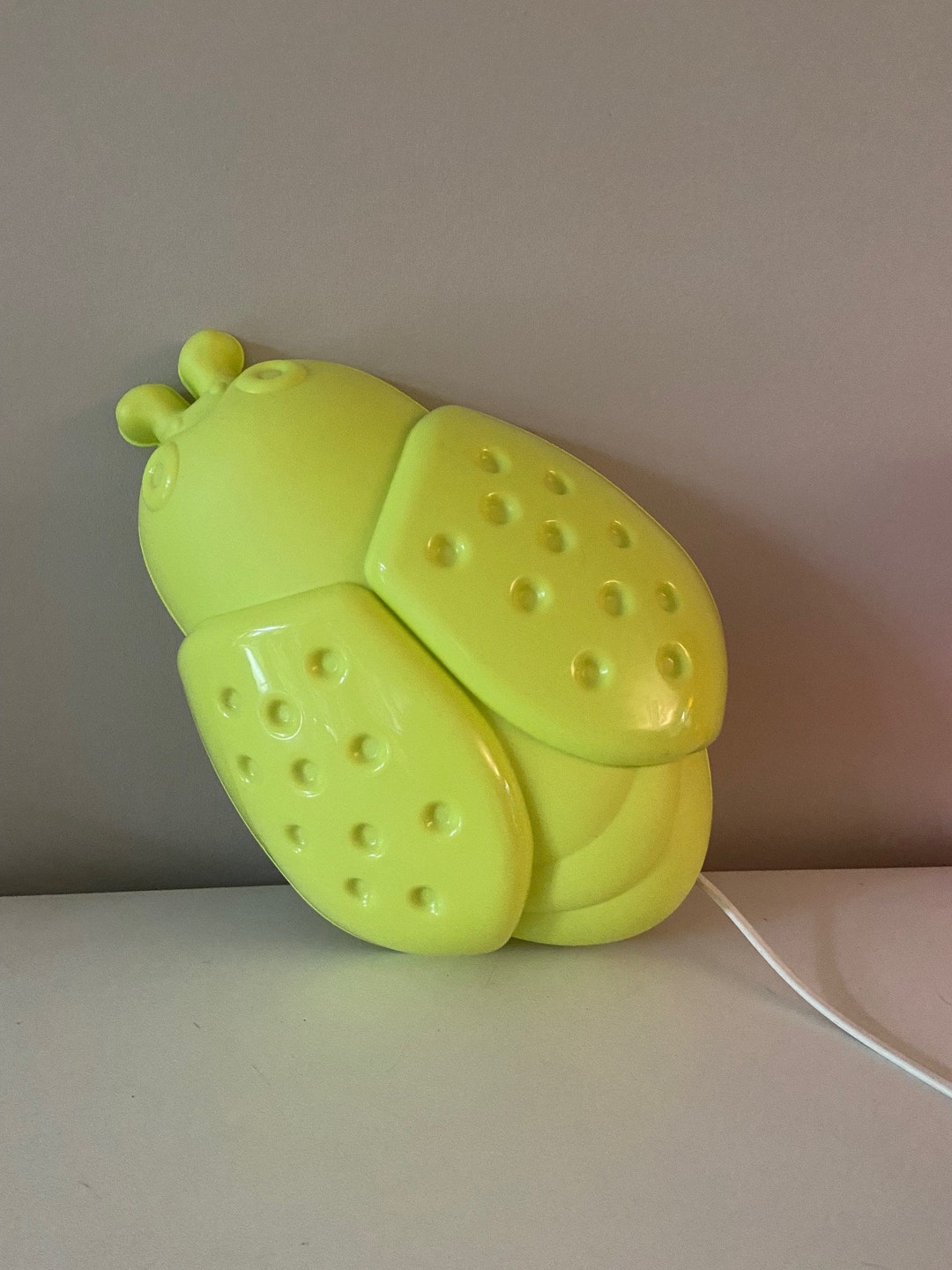 Jufhamvintage Vintage Ikea Green Wall Lamp Beetle Ladybird Etsy