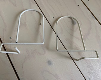 jufhamvintage- set di due fermalibri vintage- fermalibri in filo metallico Kajsa & Nisse Strinning per String e Ikea- fermalibri Ikea