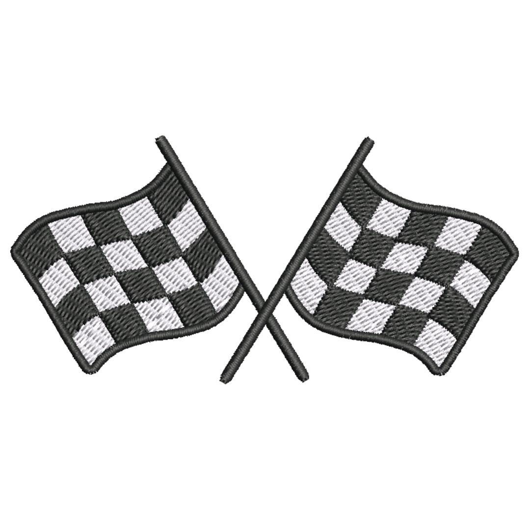 Racing Flag Embroidery Design, Embroidery Pattern, Racing Digital File ...