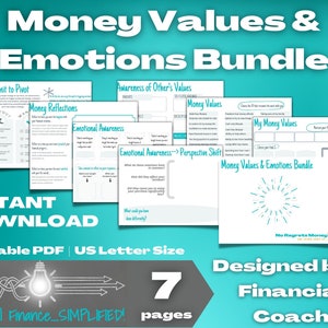 Money Values | Money Emotions | Emotional Spending Worksheet