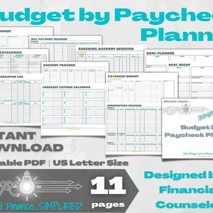 BUDGET by PAYCHECK PLANNER | Budget by Paycheck Kit | Budget Essentials | Finance Planner | Money Planner