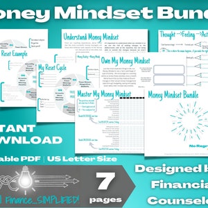 Money Mind Worksheet | Money Mindset | Money Emotions | Money Beliefs | Money Reset